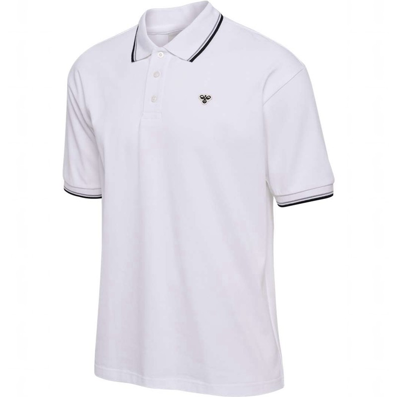 Hummel Loose Shirt S/S Bee Piketröja Herr Vita | 471744-439