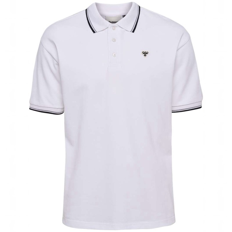 Hummel Loose Shirt S/S Bee Piketröja Herr Vita | 471744-439