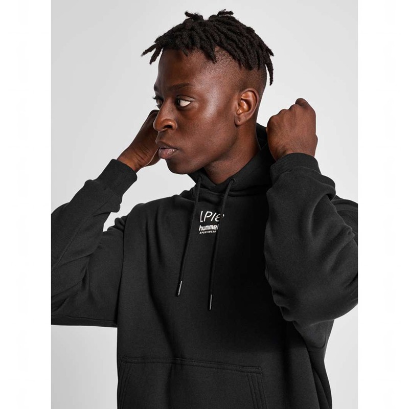 Hummel Lp10 Boxy Sweat Hoodie Herr Svarta | 344676-963