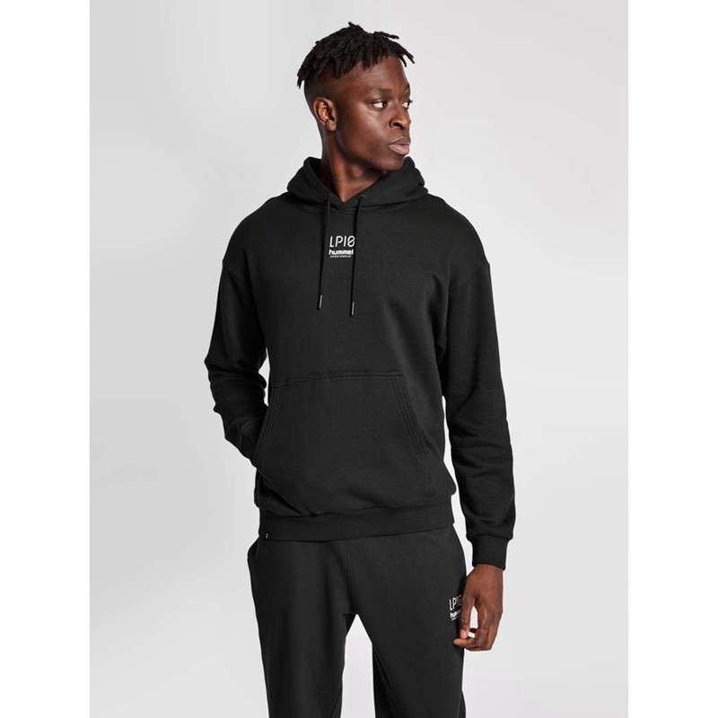 Hummel Lp10 Boxy Sweat Hoodie Herr Svarta | 344676-963