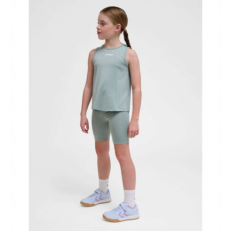 Hummel Luna Tights Shorts Barn Gröna | 817894-748