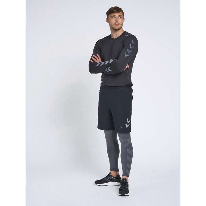 Hummel Mace Ls T-shirt Herr Svarta | 946414-069