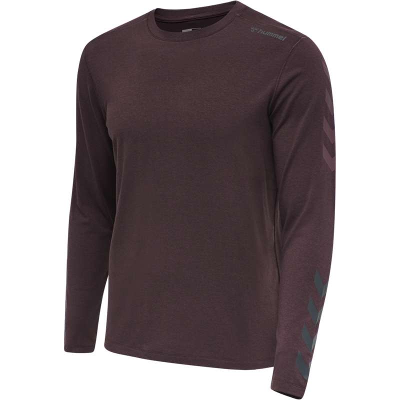 Hummel Mace Ls T-shirt Herr Vinröda | 031609-425