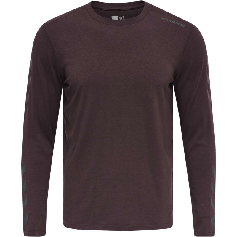 Hummel Mace Ls T-shirt Herr Vinröda | 031609-425