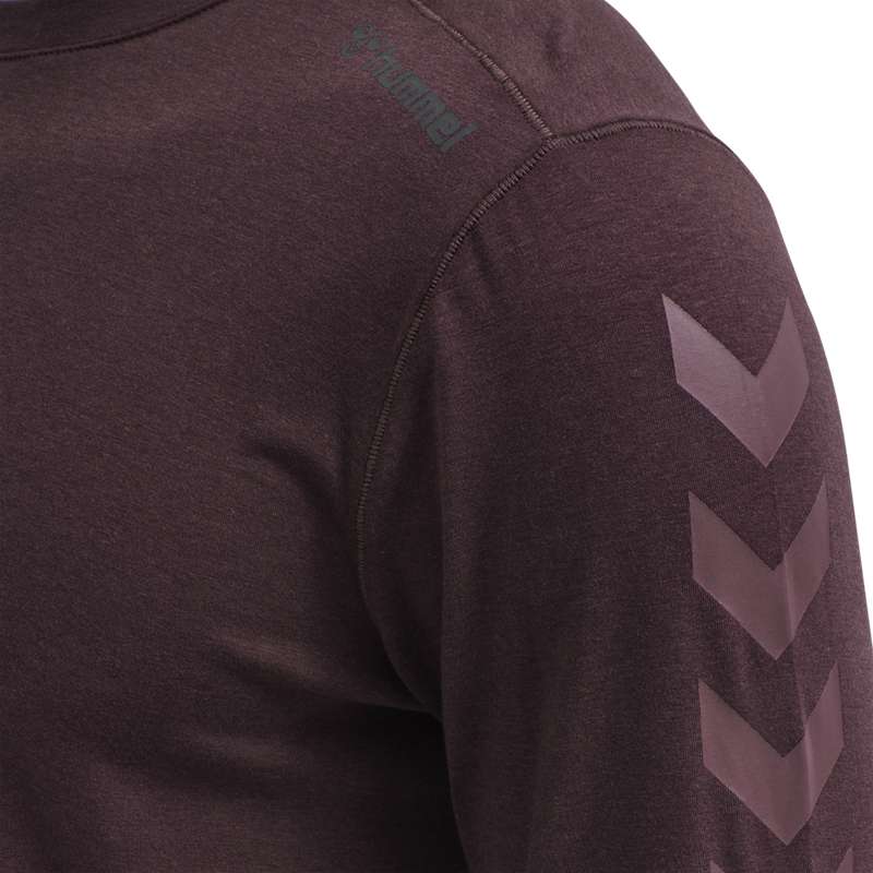 Hummel Mace Ls T-shirt Herr Vinröda | 031609-425