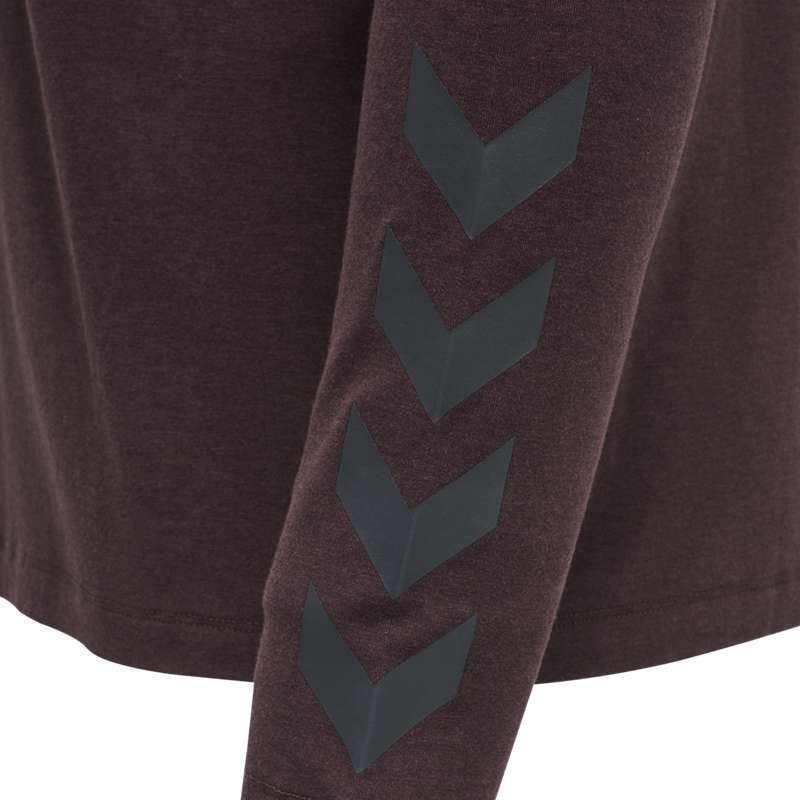 Hummel Mace Ls T-shirt Herr Vinröda | 031609-425