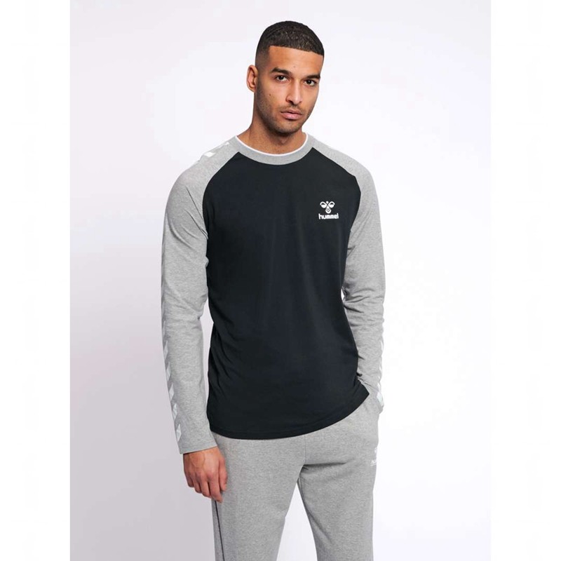 Hummel Mark L/S T-shirt Herr Svarta | 732521-281