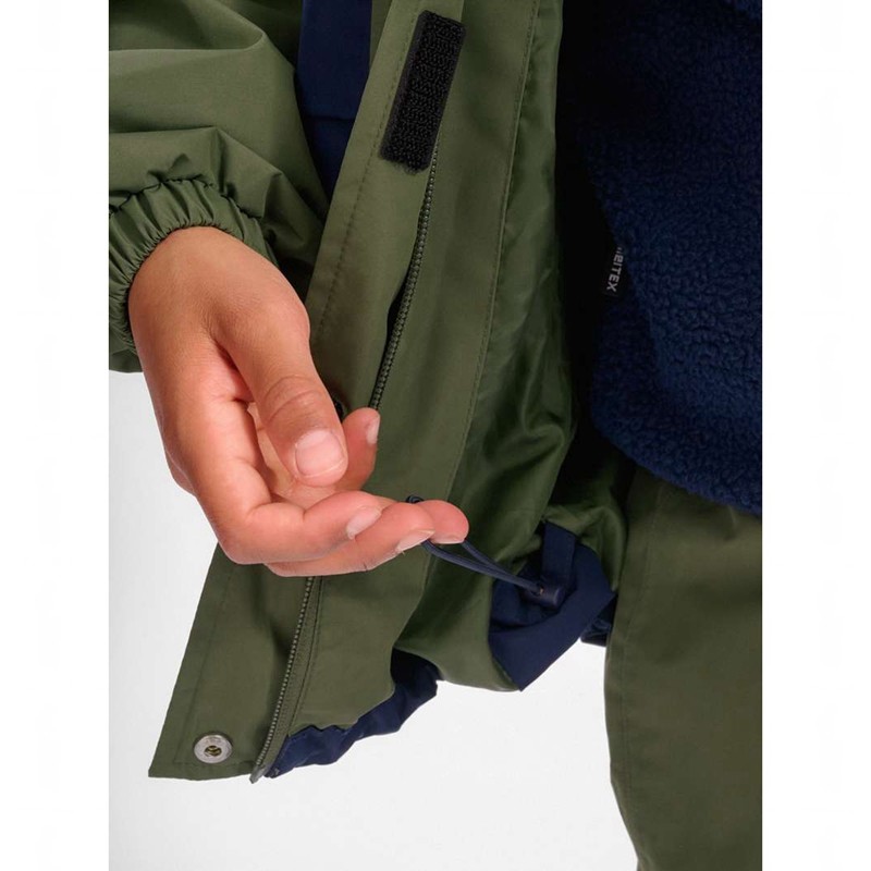 Hummel Monsun Tex Shell Jackor Barn Olivgröna | 694850-025
