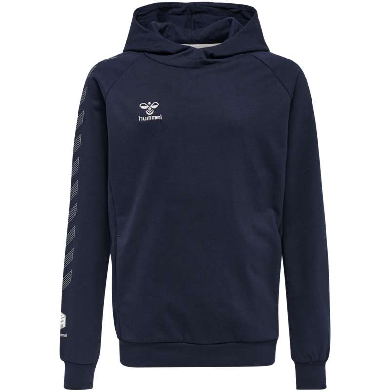 Hummel Move Grid Cotton Hoodie Barn Marinblå | 045729-163