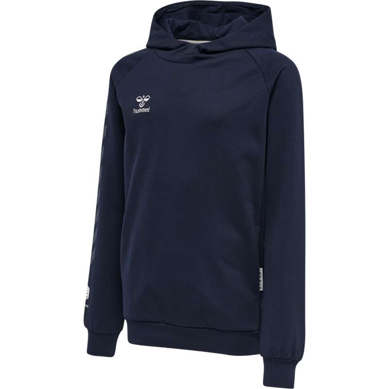 Hummel Move Grid Cotton Hoodie Barn Marinblå | 045729-163