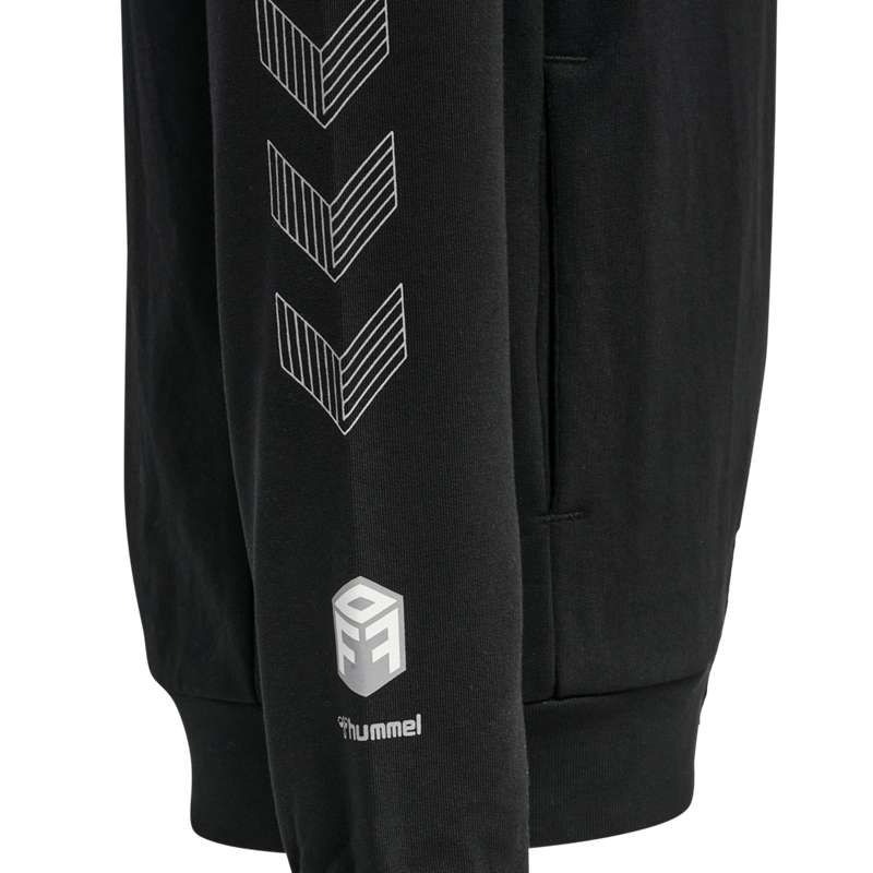 Hummel Move Grid Cotton Hoodie Barn Svarta | 767941-392