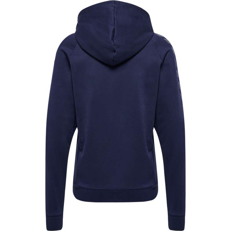 Hummel Move Grid Cotton Hoodie Dam Marinblå | 439440-836