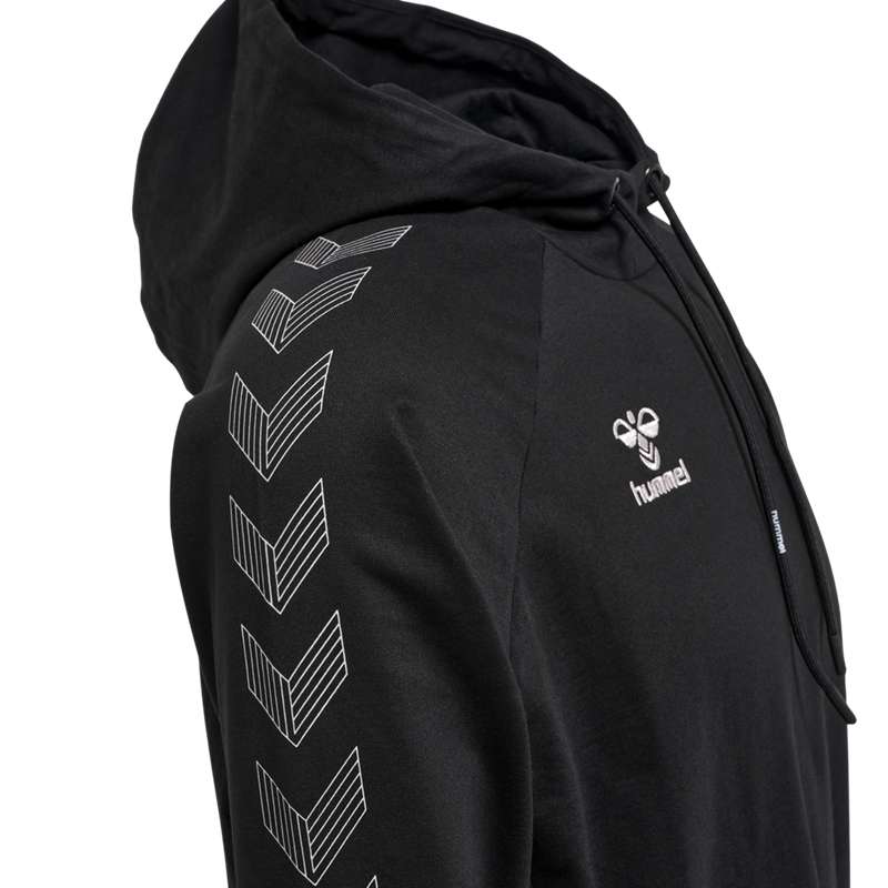 Hummel Move Grid Cotton Hoodie Herr Svarta | 847932-663