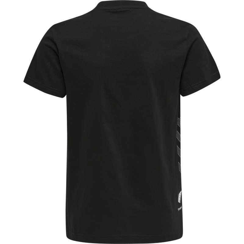 Hummel Move Grid Cotton S/S Kid T-shirt Barn Svarta | 243856-788