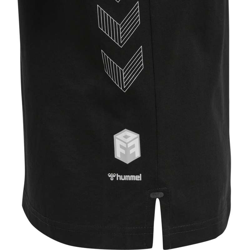 Hummel Move Grid Cotton S/S Kid T-shirt Barn Svarta | 243856-788