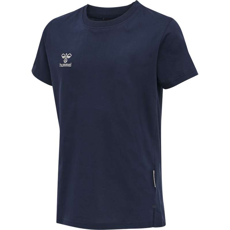 Hummel Move Grid Cotton S/S Kid T-shirt Barn Marinblå | 027174-819
