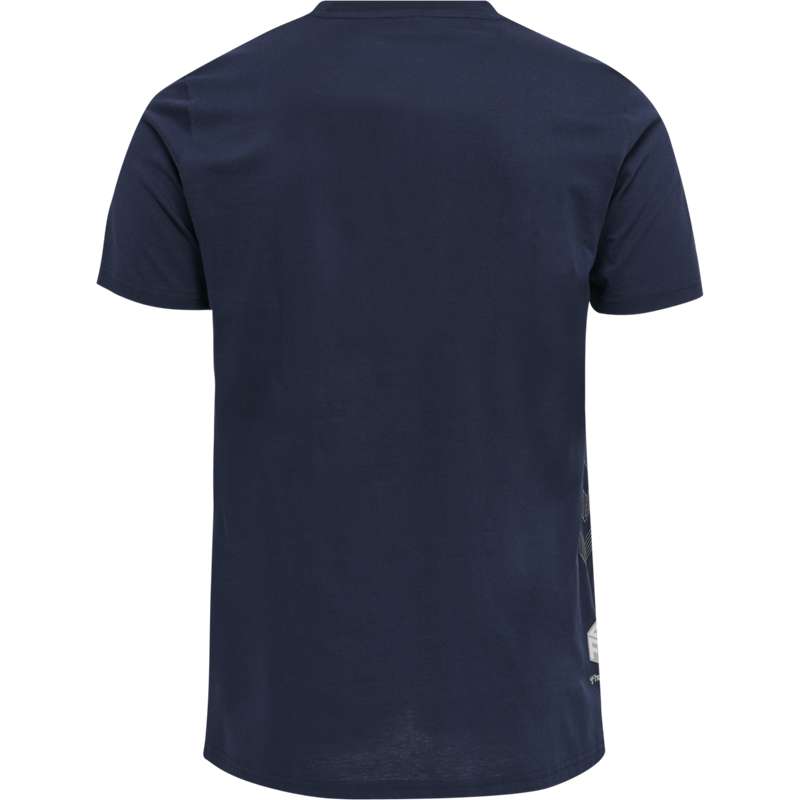 Hummel Move Grid Cotton S/S T-shirt Herr Marinblå | 593716-565