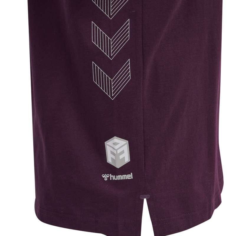 Hummel Move Grid Cotton S/S T-shirt Herr Vinröda | 122797-299
