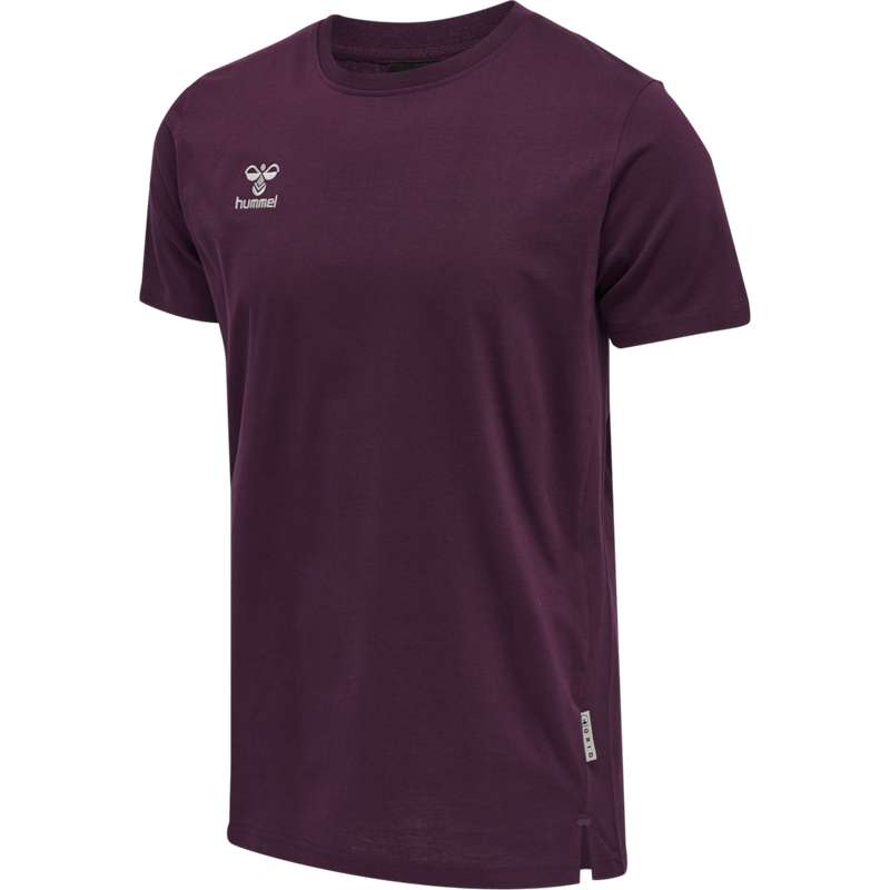 Hummel Move Grid Cotton S/S T-shirt Herr Vinröda | 122797-299