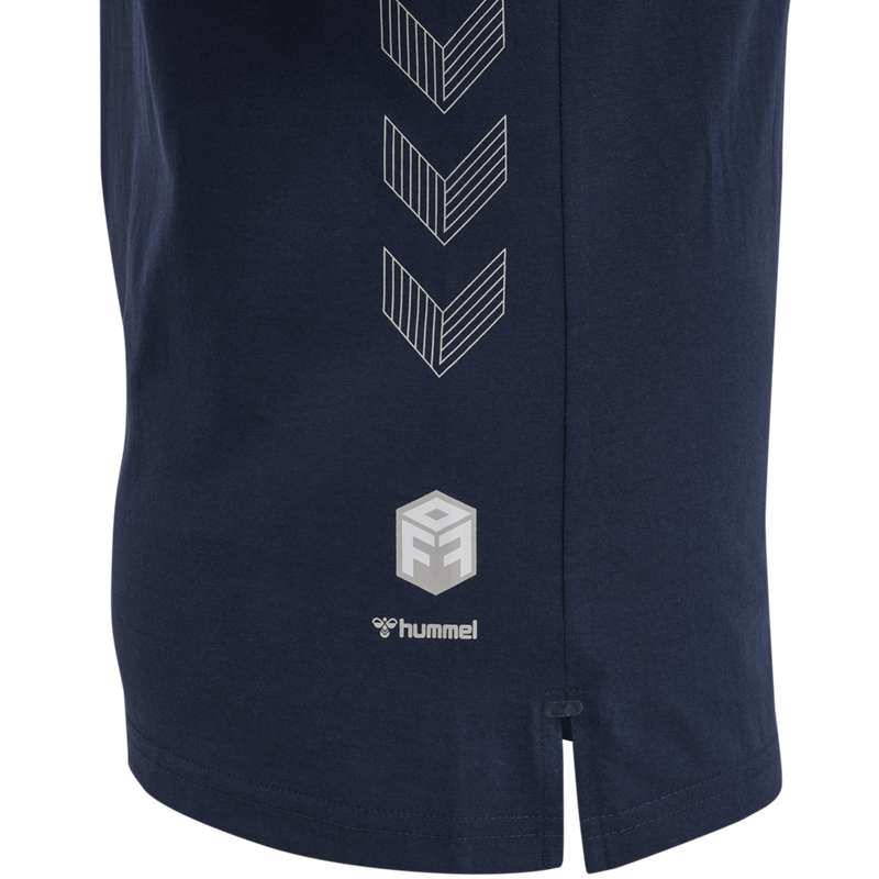 Hummel Move Grid Cotton S/S Wom T-shirt Dam Marinblå | 119313-464