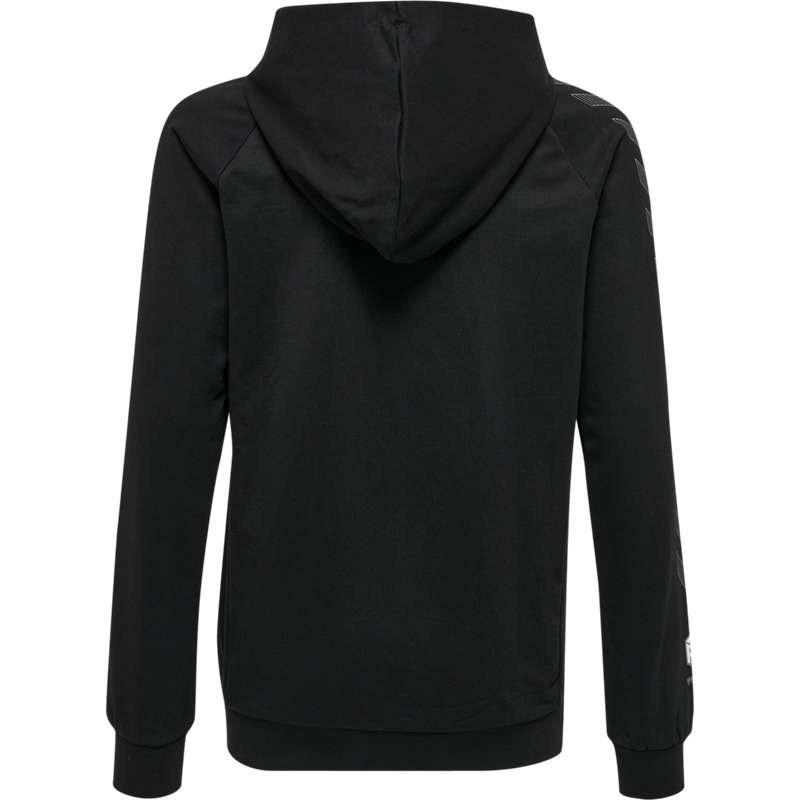 Hummel Move Grid Cotton Zip Hoodie Barn Svarta | 463327-389