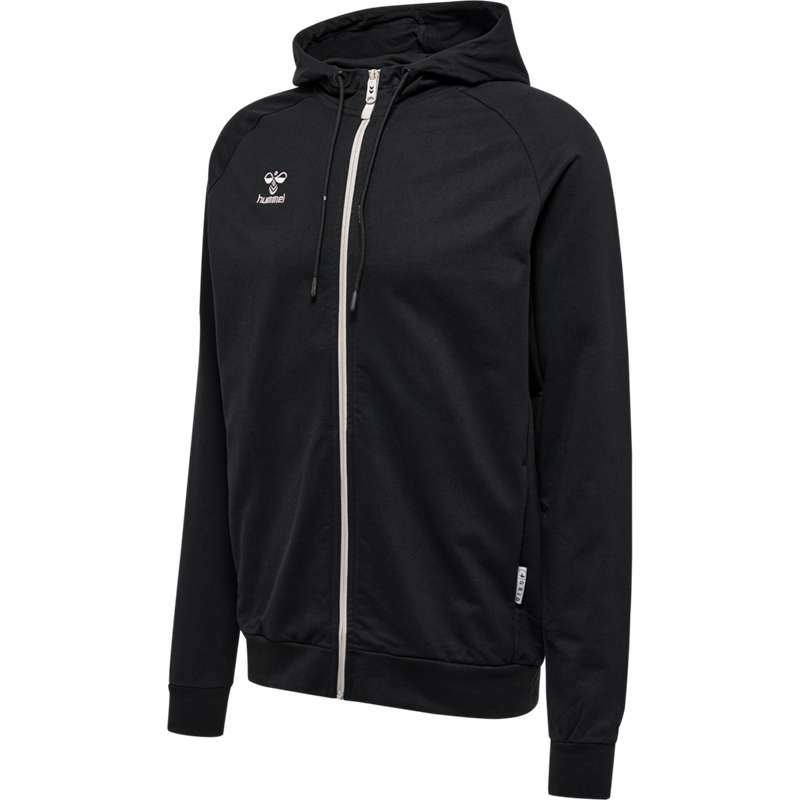Hummel Move Grid Cotton Zip Hoodie Herr Svarta | 122966-120