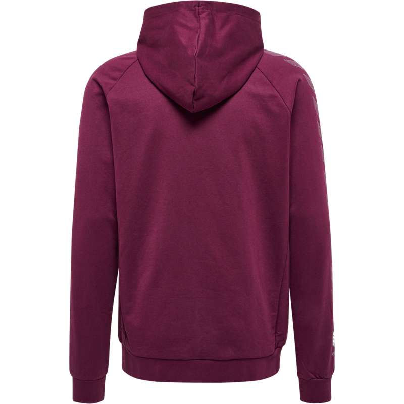 Hummel Move Grid Cotton Zip Hoodie Herr Vinröda | 248496-104