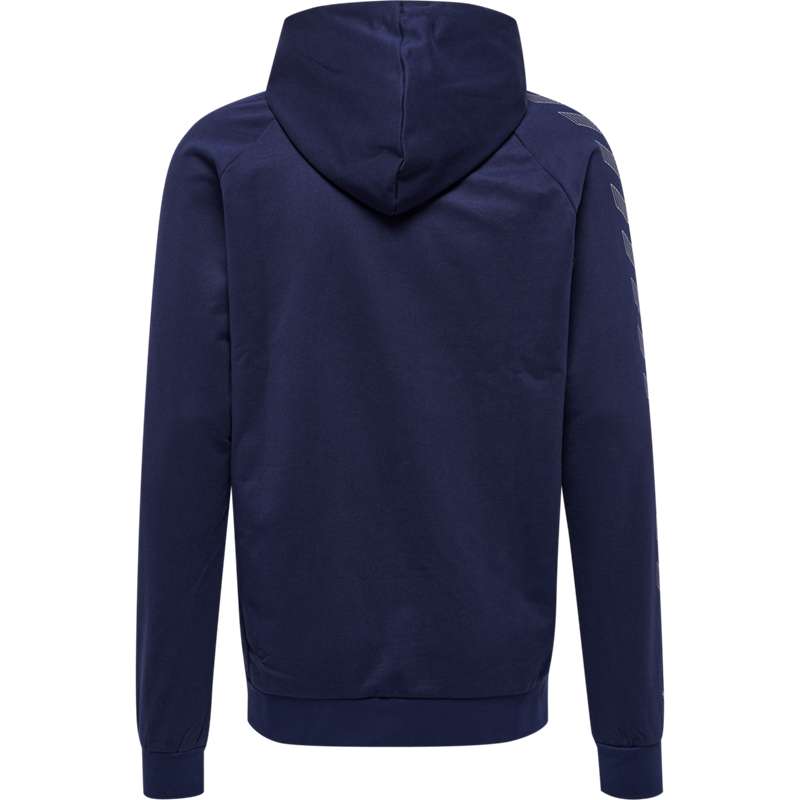 Hummel Move Grid Cotton Zip Hoodie Herr Marinblå | 480991-519