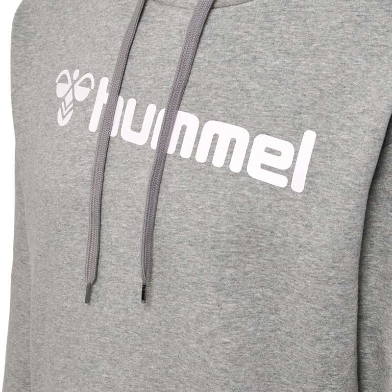 Hummel Mover Cotton Hoodie Herr Grå | 356075-612