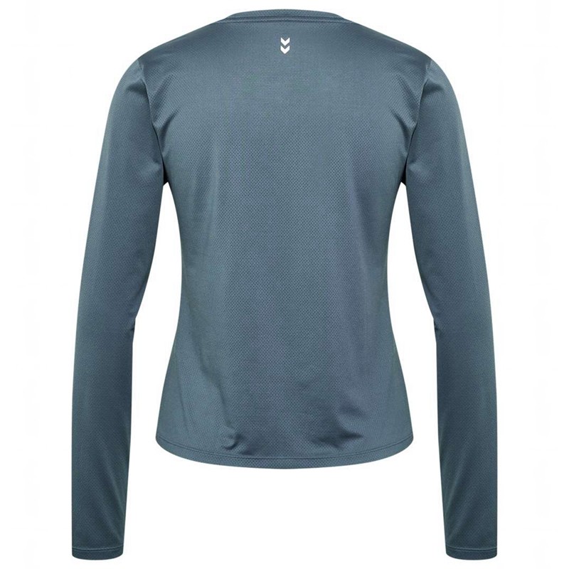 Hummel Mt Aura Mesh L/S T-shirt Dam Grå | 298596-286