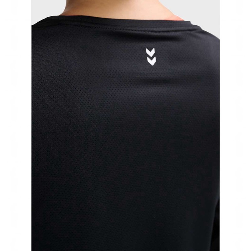 Hummel Mt Aura Mesh L/S T-shirt Dam Svarta | 834477-118