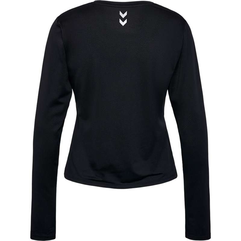 Hummel Mt Aura Mesh L/S T-shirt Dam Svarta | 834477-118