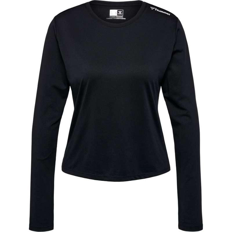 Hummel Mt Aura Mesh L/S T-shirt Dam Svarta | 834477-118