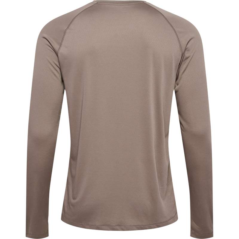 Hummel Mt Bow L/S T-shirt Herr Beige | 358227-688