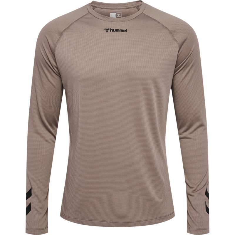 Hummel Mt Bow L/S T-shirt Herr Beige | 358227-688