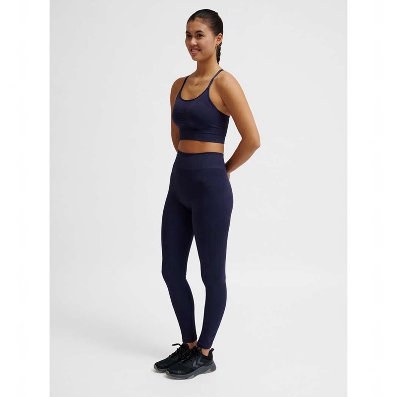 Hummel Mt Define Seaml Scrunch Strumpbyxor Dam Marinblå | 324885-187