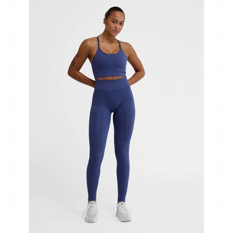 Hummel Mt Define Seaml Scrunch Strumpbyxor Dam Blå | 679296-004