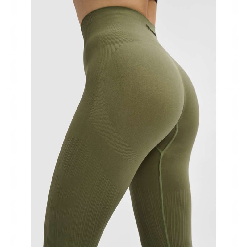 Hummel Mt Define Seaml Scrunch Strumpbyxor Dam Gröna | 454033-999