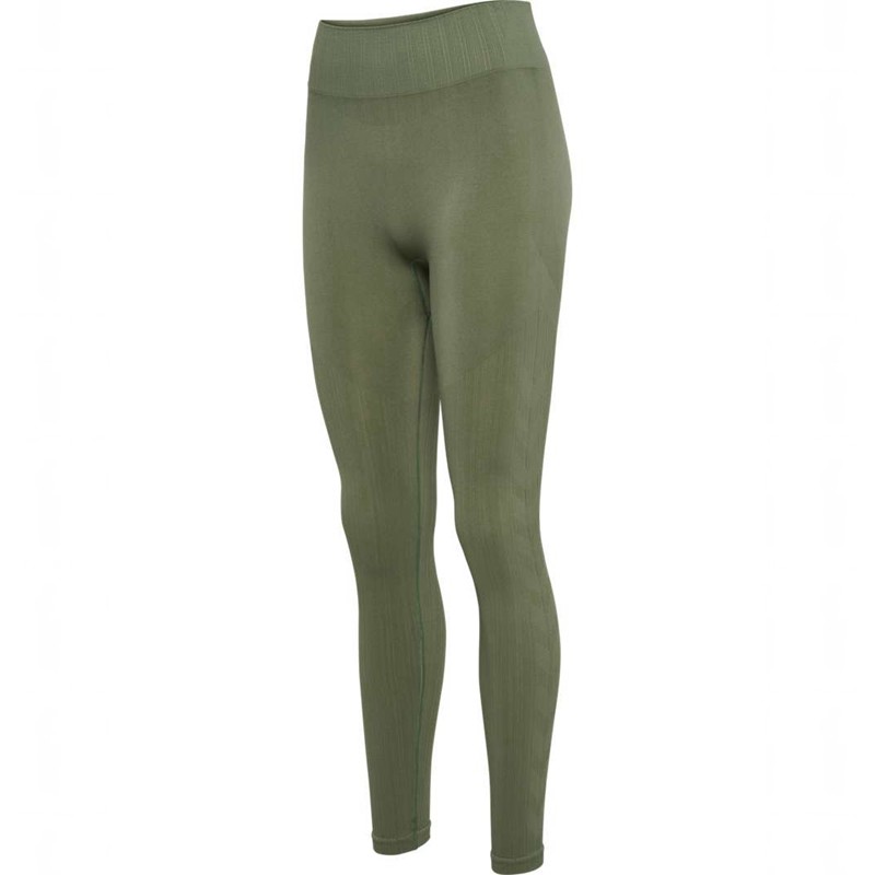 Hummel Mt Define Seaml Scrunch Strumpbyxor Dam Gröna | 454033-999