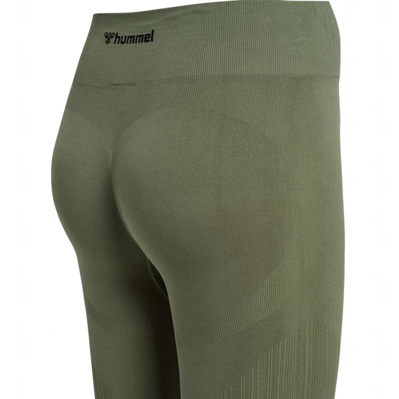 Hummel Mt Define Seaml Scrunch Strumpbyxor Dam Gröna | 454033-999