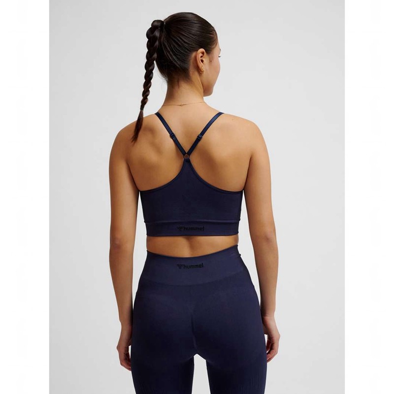 Hummel Mt Define Seamless Padded Sport BH Dam Marinblå | 895148-225