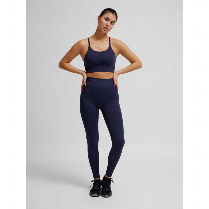 Hummel Mt Define Seamless Padded Sport BH Dam Marinblå | 895148-225