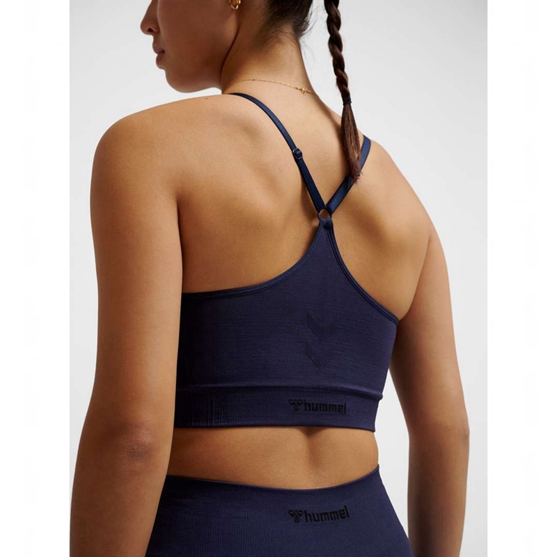 Hummel Mt Define Seamless Padded Sport BH Dam Marinblå | 895148-225