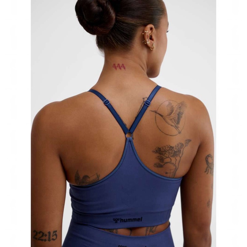 Hummel Mt Define Seamless Padded Sport BH Dam Blå | 546302-762