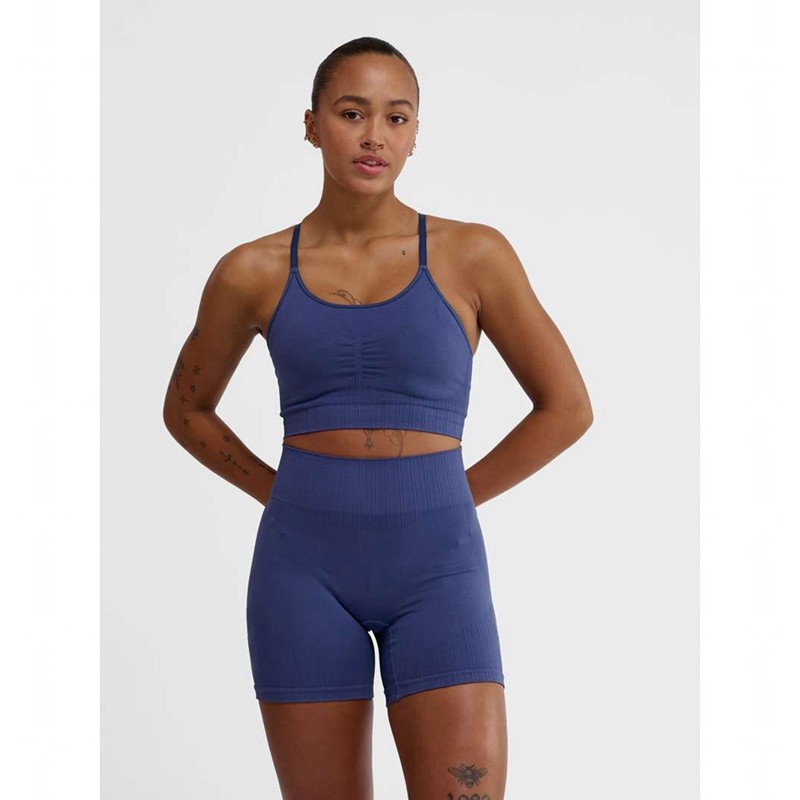 Hummel Mt Define Seamless Padded Sport BH Dam Blå | 546302-762