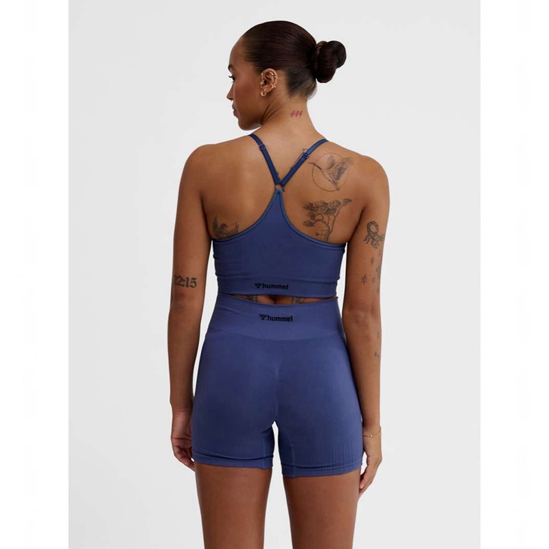 Hummel Mt Define Seamless Padded Sport BH Dam Blå | 546302-762