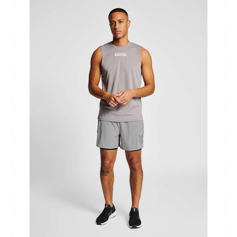 Hummel Mt Fast 2 In 1 Shorts Herr Grå | 707413-917