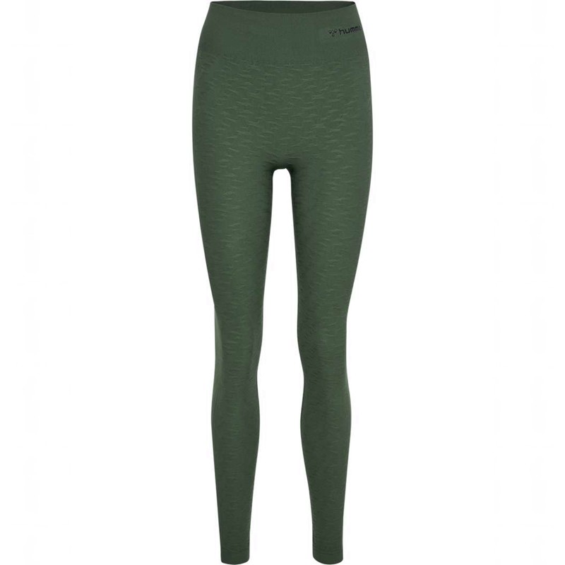 Hummel Mt Focus Seamless Hw Strumpbyxor Dam Gröna | 919179-260