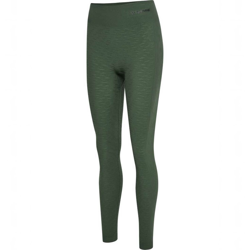 Hummel Mt Focus Seamless Hw Strumpbyxor Dam Gröna | 919179-260