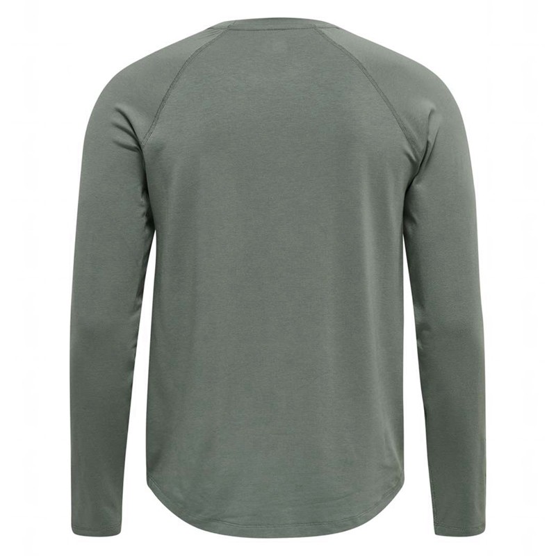 Hummel Mt Laze L/S T-shirt Herr Grå | 525996-463